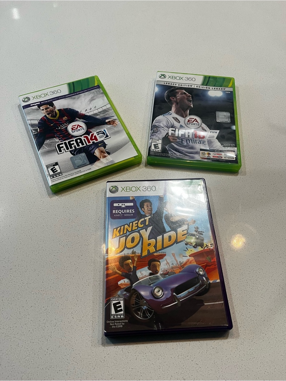 Xbox 360 Game Bundle – FIFA 14, FIFA 16 Legacy Edition & Kinect Joy Ride